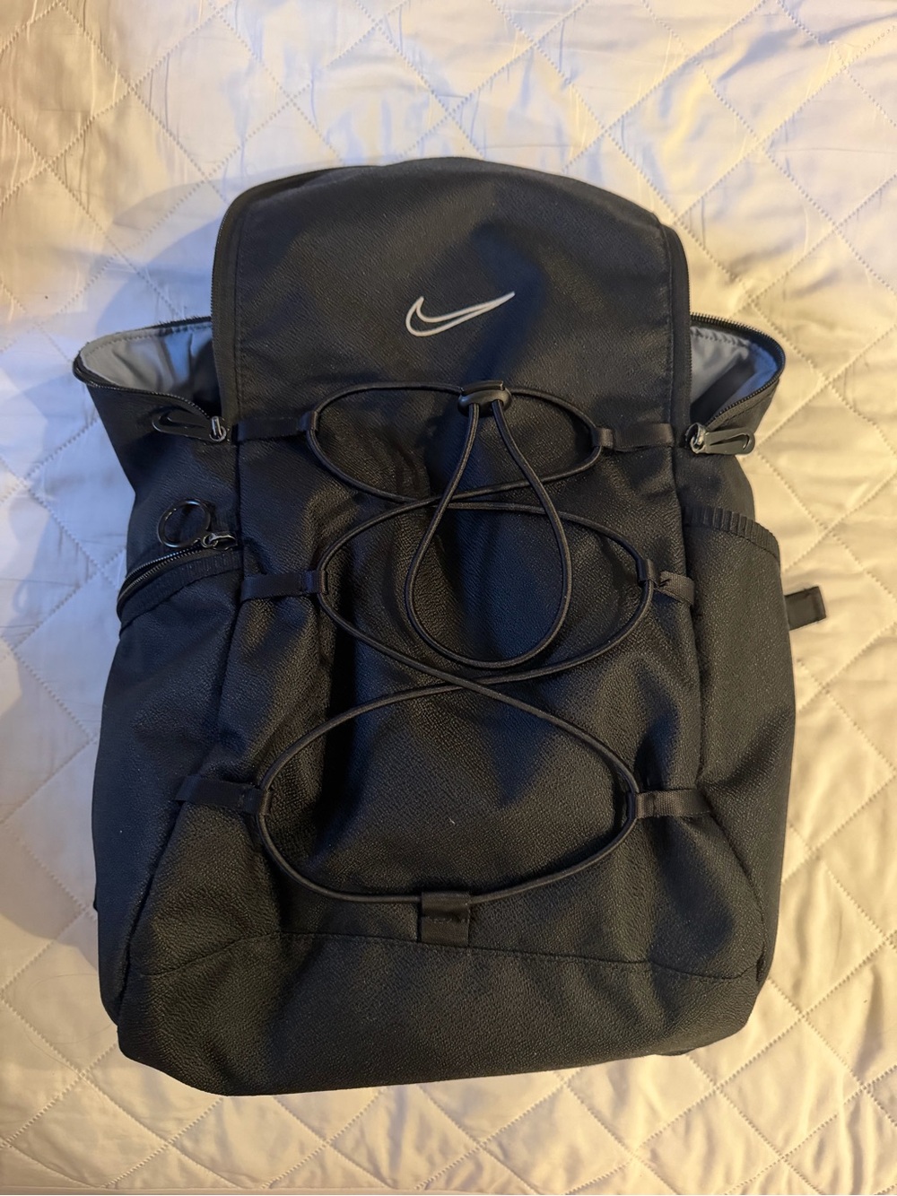 Nike Black City Backpack with Front Bungee Cord